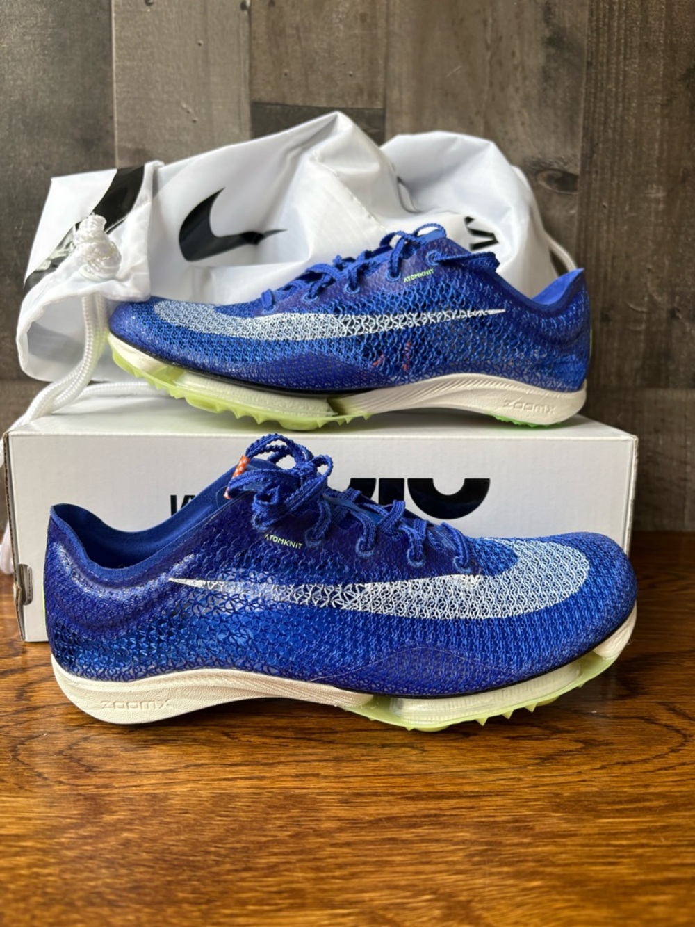 Nike Air Zoom Victory Racer Blue Track Spikes Men's Size CD4385-400